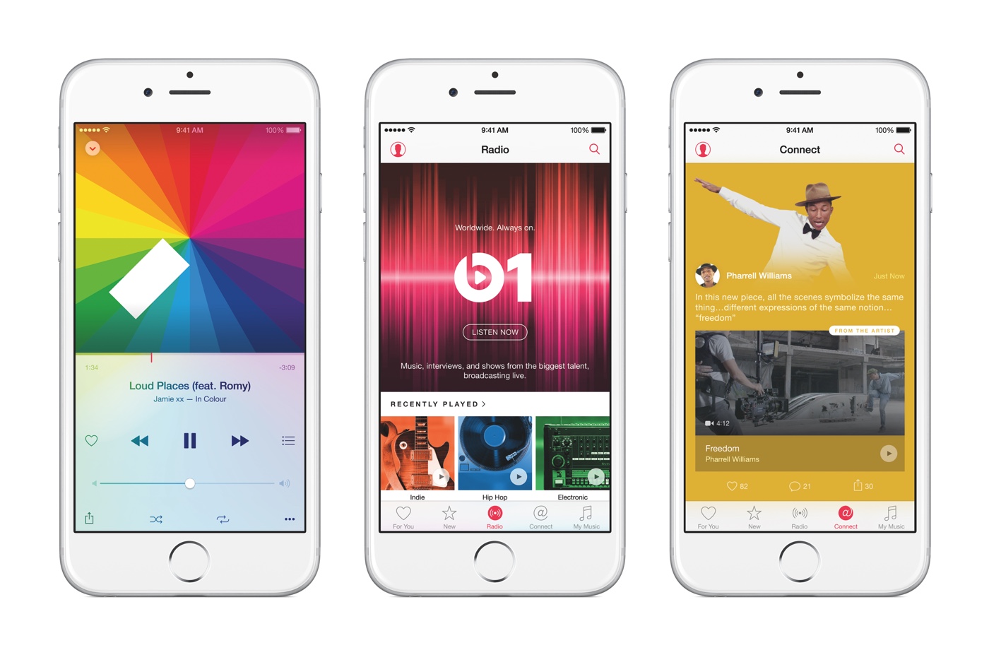 Apple Music sur iPhone, image Apple