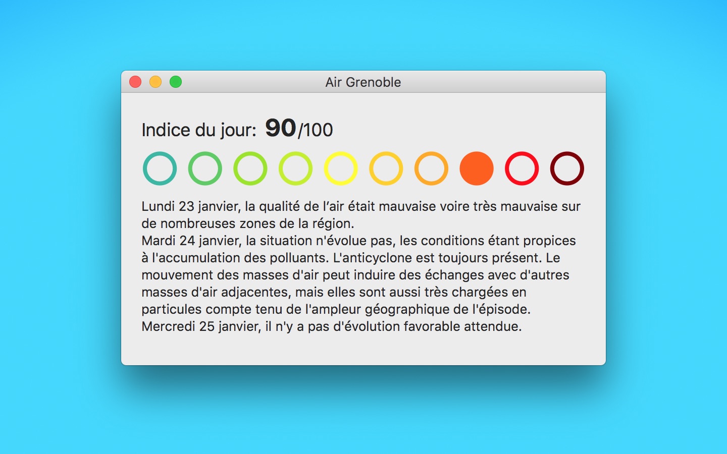 Air Grenoble pour Mac, version AppKit (2017)