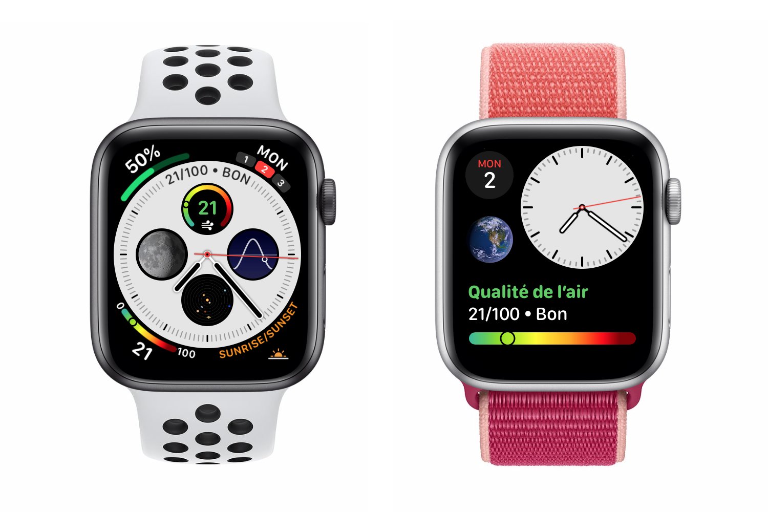 Complications Air Grenoble sur Apple Watch