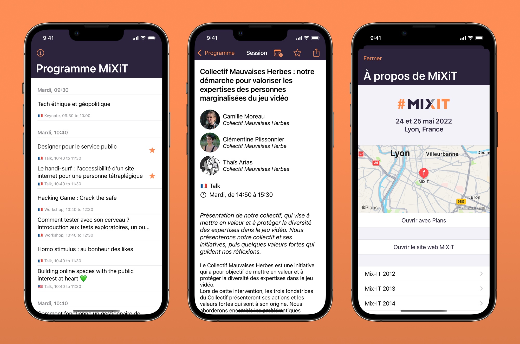 Application MiXiT pour iOS