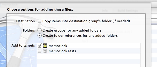 Xcode : add file by reference