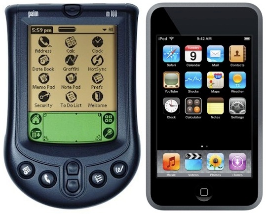 Palm m100 vs. Apple iPod touch